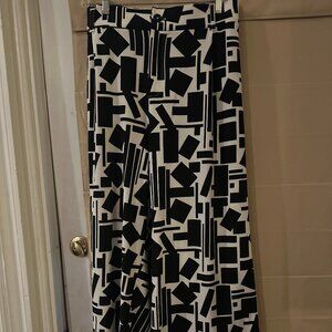 Geometric wide leg trousers